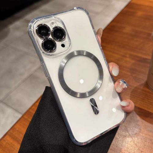 Funda de acrílico transparente MagSafe para iPhone 13 Pro (gris titanio)