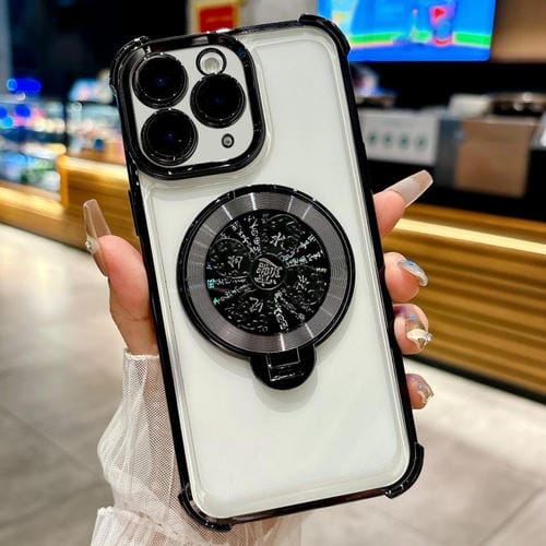 Funda con soporte giratorio para iPhone 11 Pro Max (negra)