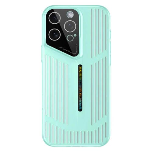 Funda para iPhone 16 Pro Max, translúcida, esmerilada y con disipación de calor (verde)