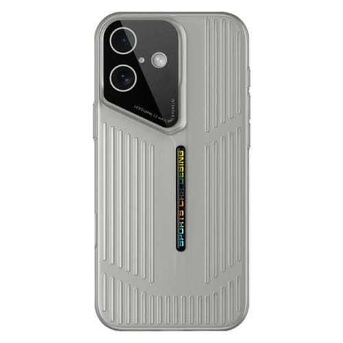 Funda para iPhone 16, translúcida, esmerilada y con disipación de calor (negra y gris)