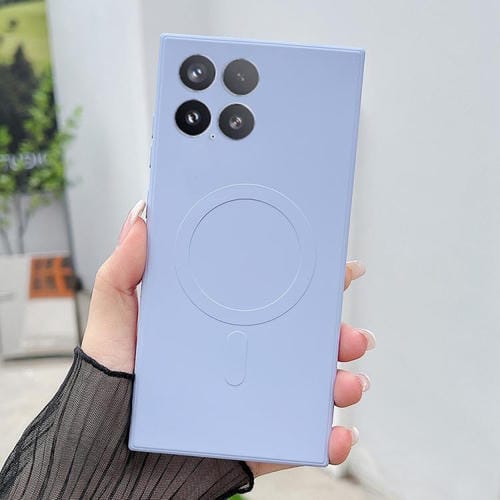 Funda magnética MagSafe de silicona líquida de color sólido para Xiaomi 15 (azul Yuanfeng)