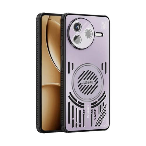 Funda para Redmi K80 ABEEL Ice Fox Series con disipador de calor Magsafe (rosa y morado)
