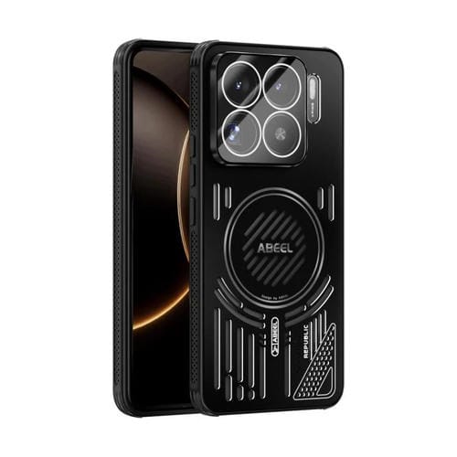 Funda para Xiaomi 15S Pro ABEEL Ice Fox Series con disipador de calor Magsafe (negra)