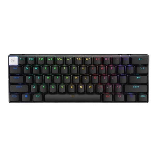 Teclado inalámbrico para juegos Logitech G PRO X 60 LIGHTSPEED, interruptores ópticos GX-T (negro)