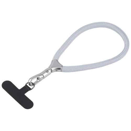 8mm Adjustable Silver Buckle Wrist Short Strap Anti-lost Mobile Phone Lanyard(Light Grey)