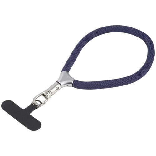 8mm Adjustable Silver Buckle Wrist Short Strap Anti-lost Mobile Phone Lanyard(Midnight Blue)