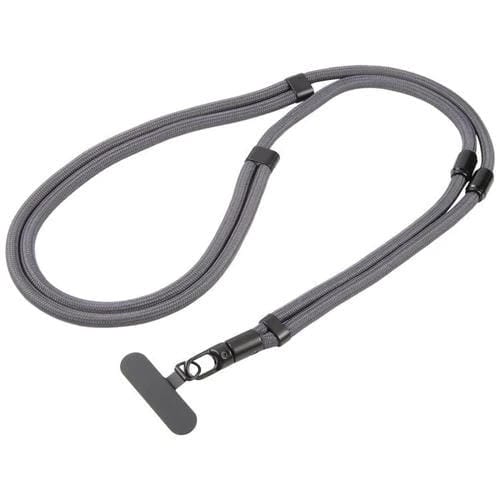 7mm 3 in 1 Threaded Adjustable Crossbody Mobile Phone Lanyard(Space Grey)