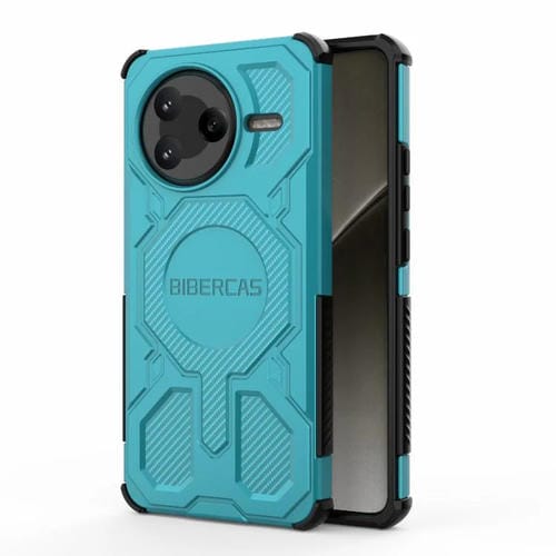 Funda BIBERCAS Real Color Series MagSafe a prueba de golpes para Redmi K80 (verde)