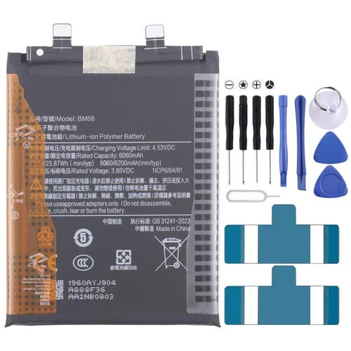 Reemplazo de batería BM68 de 6200 mAh para Redmi Note 14 Pro+ 5G