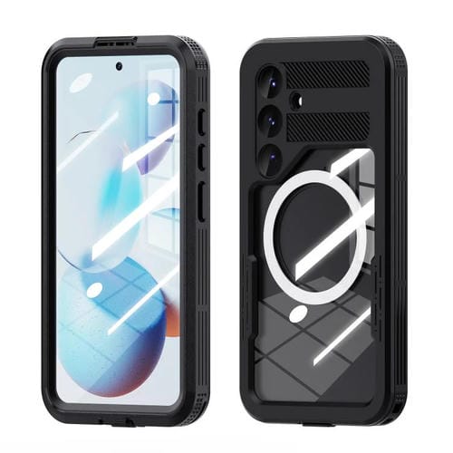 Funda RedPepper para Samsung Galaxy S25 5G, resistente al agua IP68, triple protección MagSafe (negra)