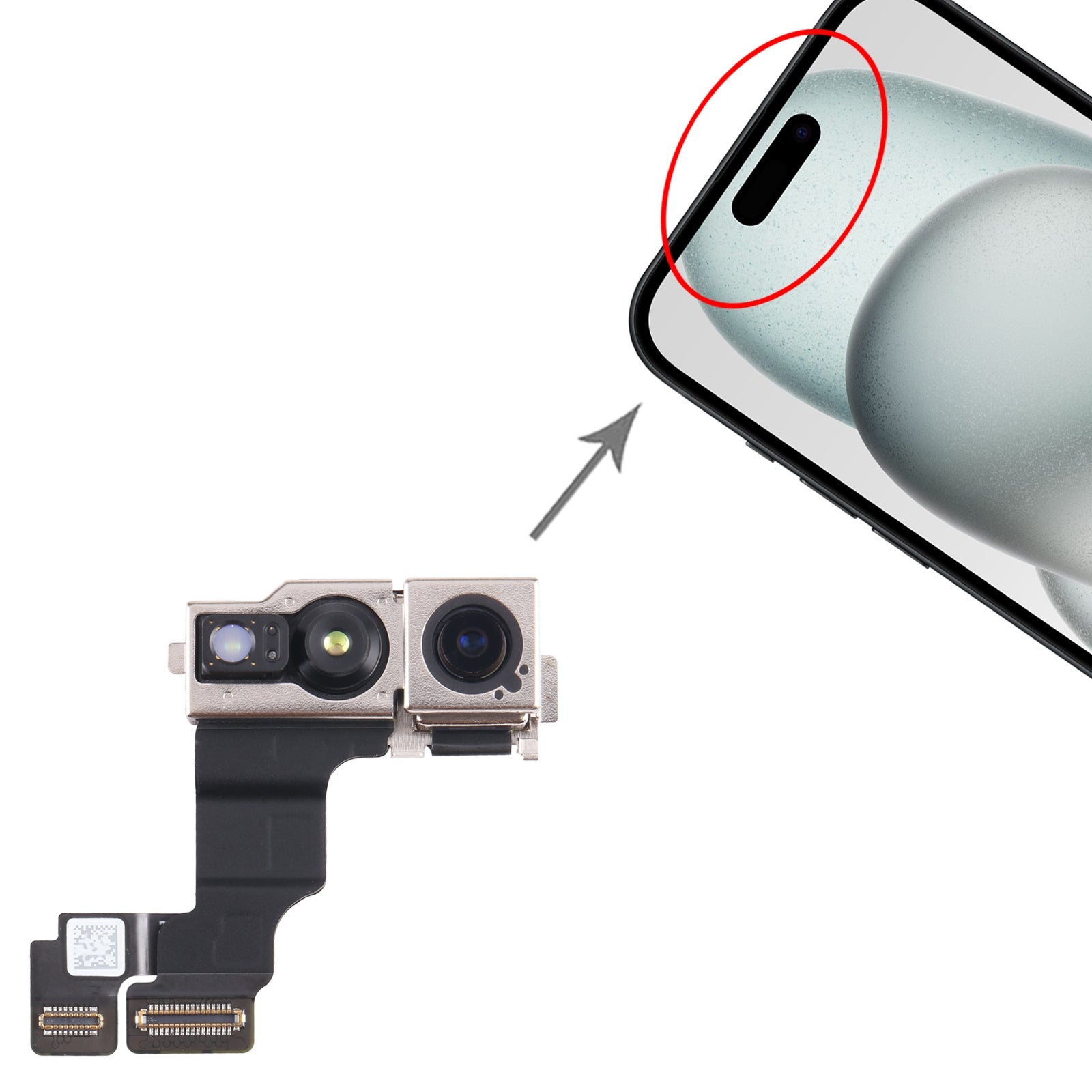 Camara Frontal Delantera Flex Apple iPhone 15
