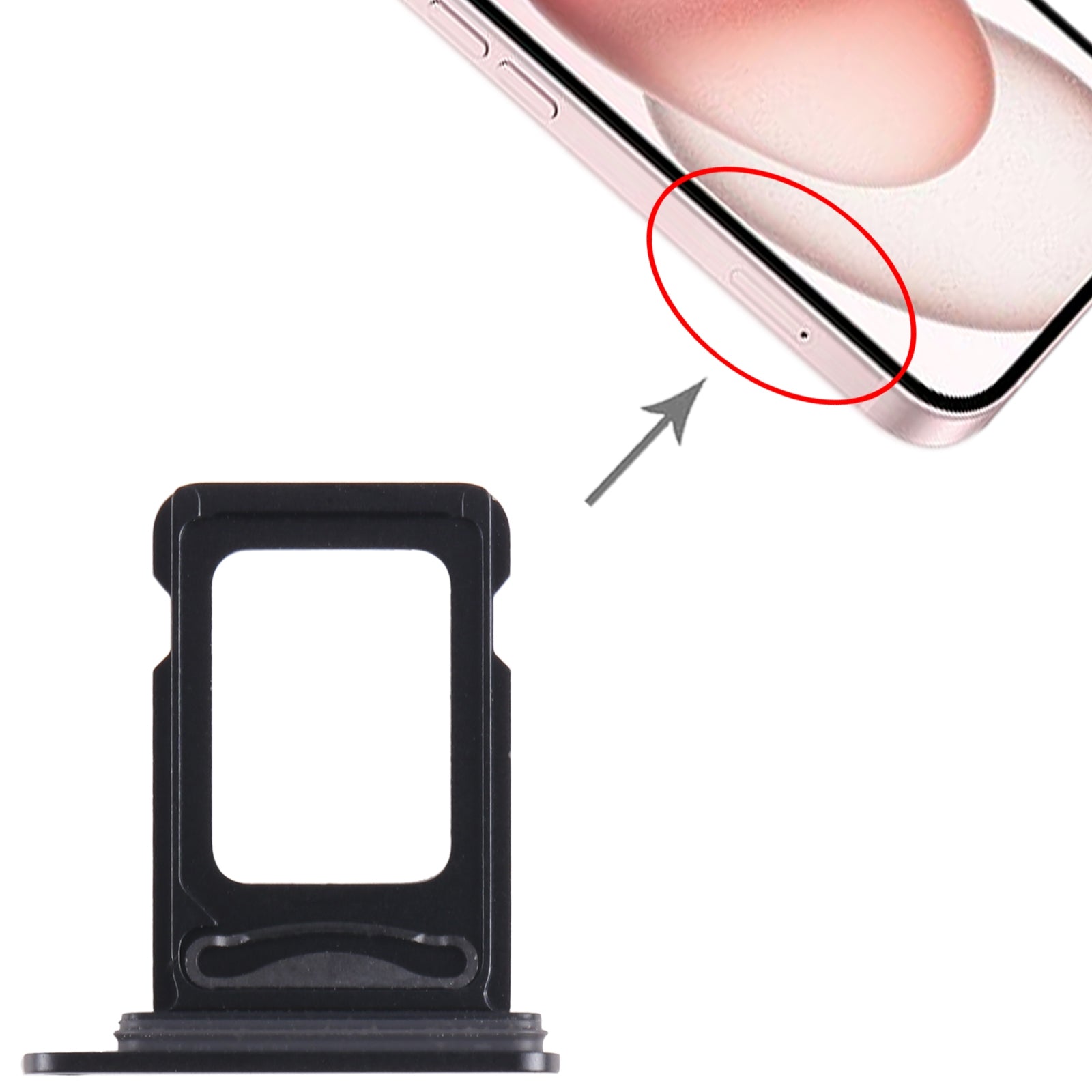 Bandeja Porta SIM DUAL SIM Apple iPhone 15 Plus Negro