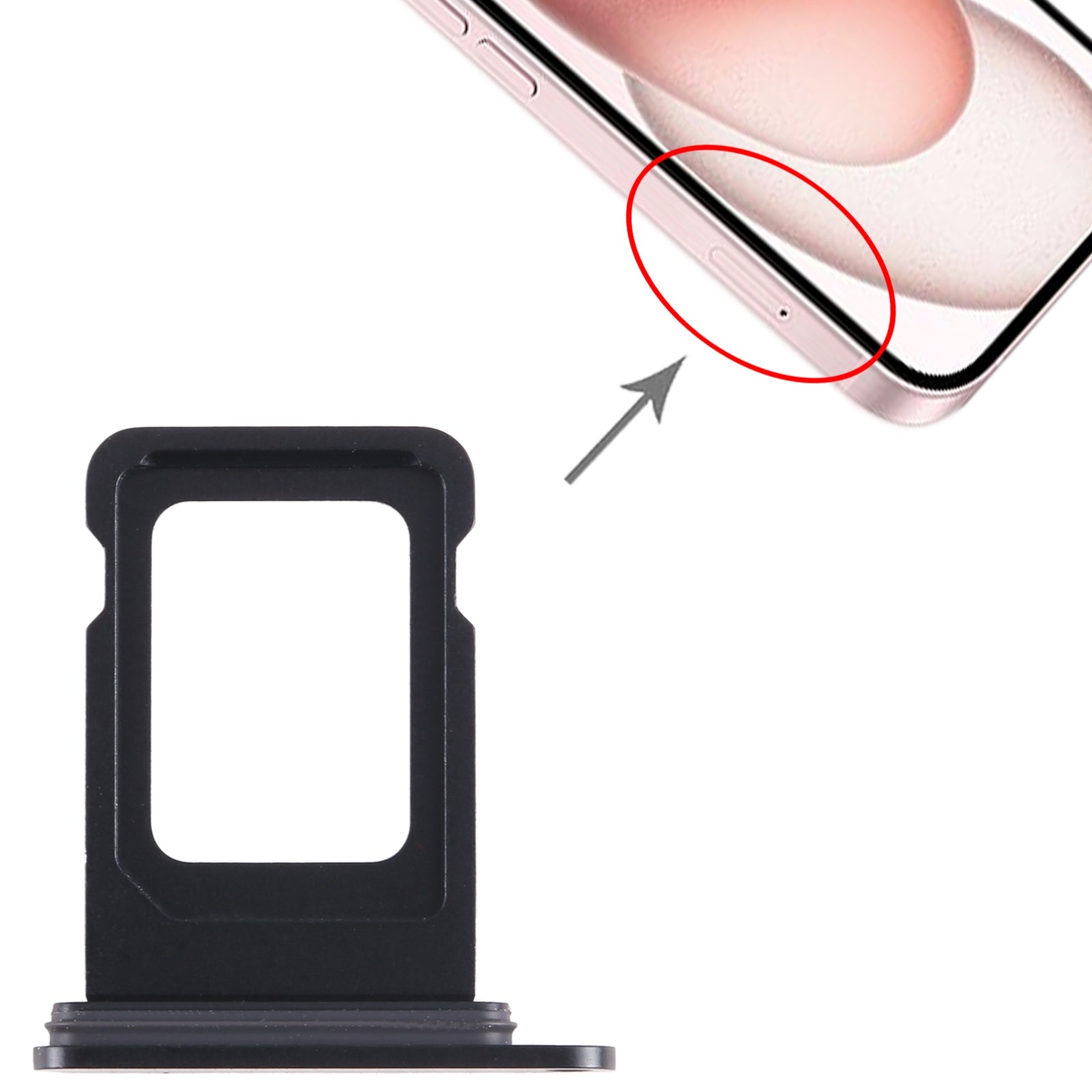 Bandeja Porta SIM Micro SIM Apple iPhone 15 Plus Negro