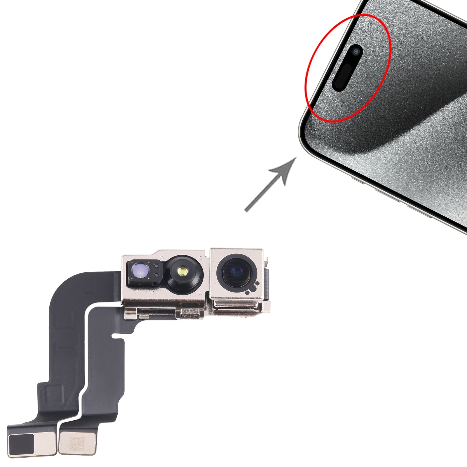 Camara Frontal Delantera Flex Apple iPhone 15 Pro