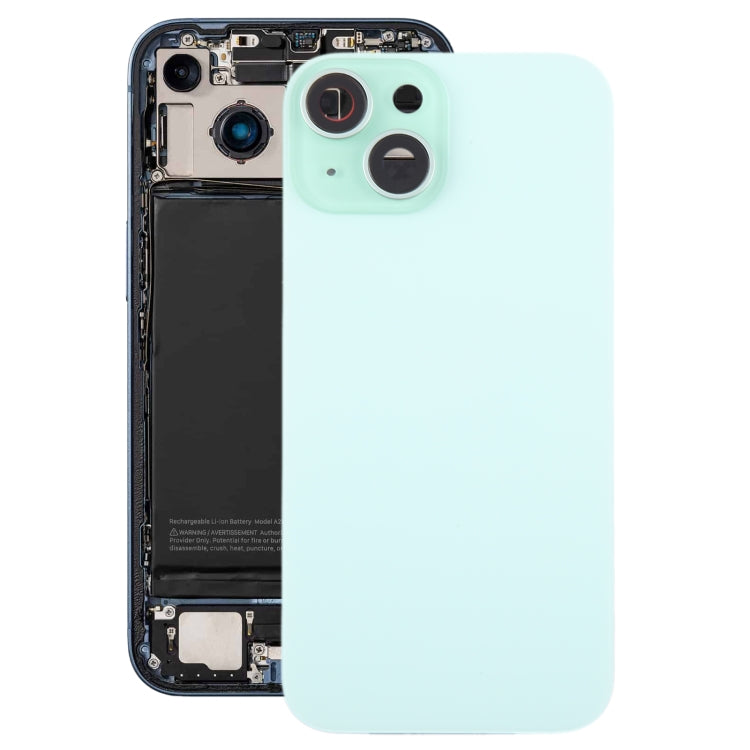 Tapa Bateria Back Cover + Lente Camara Apple iPhone 15 Plus Verde