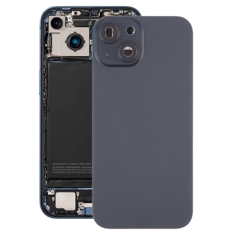 Tapa Bateria Back Cover + Lente Camara Apple iPhone 15 Negro