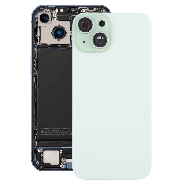 Tapa Bateria Back Cover + Lente Camara Apple iPhone 15 Verde