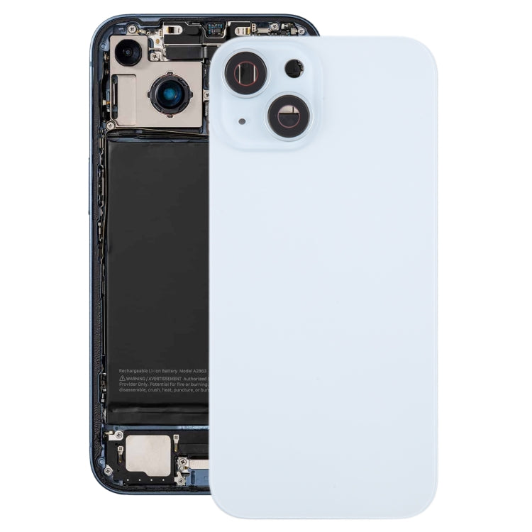 Tapa Bateria Back Cover + Lente Camara Apple iPhone 15 Blanco