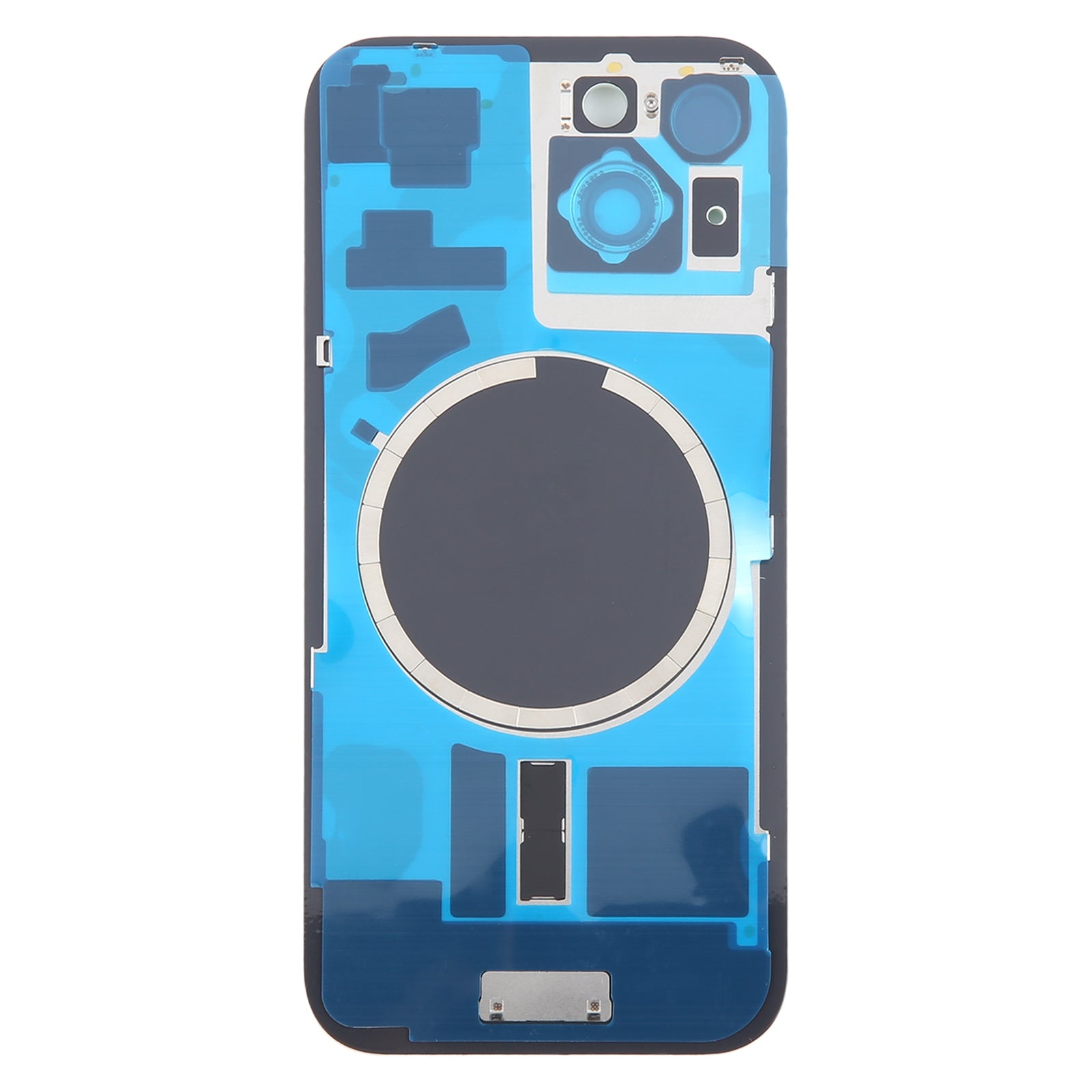 Tapa Bateria Back Cover + Lente Camara Apple iPhone 15 Plus Azul