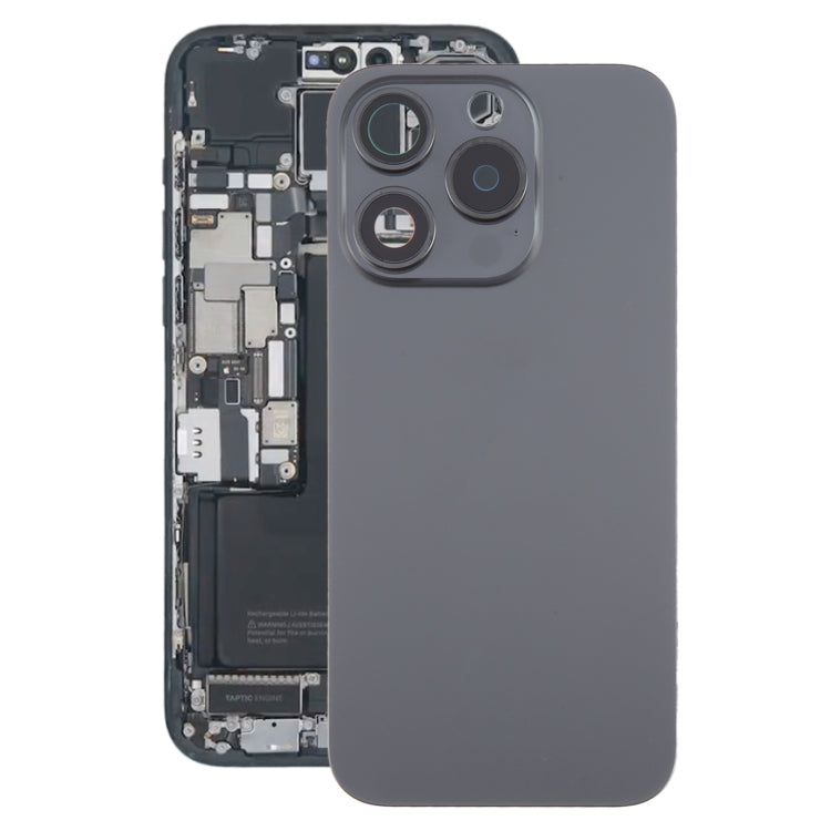 Tapa Bateria Back Cover + Lente Camara Apple iPhone 15 Pro Negro