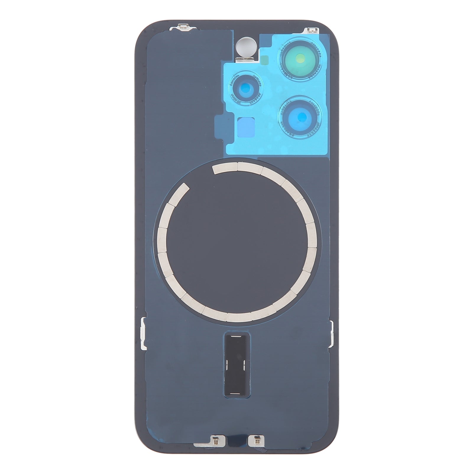 Tapa Bateria Back Cover + Lente Camara Apple iPhone 15 Pro Azul