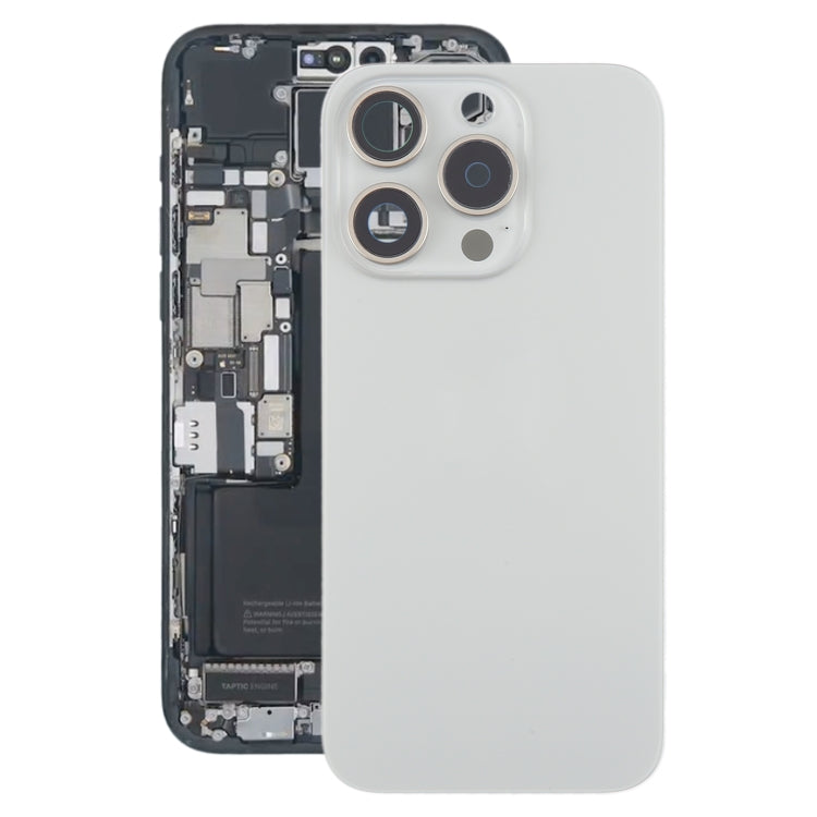 Tapa Bateria Back Cover + Lente Camara Apple iPhone 15 Pro Titanio