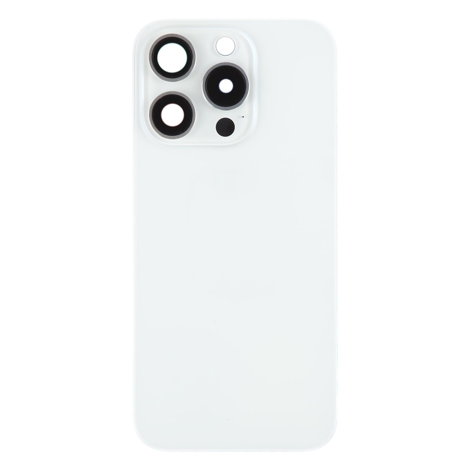 Tapa Bateria Back Cover + Lente Camara Apple iPhone 15 Pro Blanco