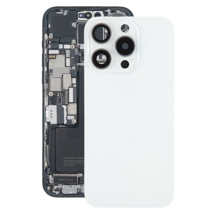 Tapa Bateria Back Cover + Lente Camara Apple iPhone 15 Pro Blanco