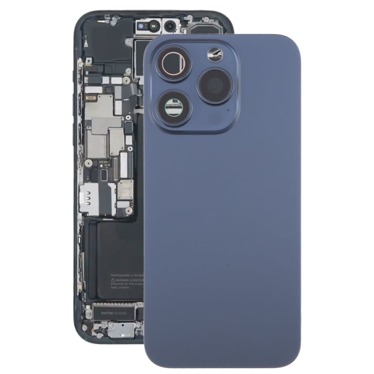 Tapa Bateria Back Cover + Lente Camara Apple iPhone 15 Pro Max Azul