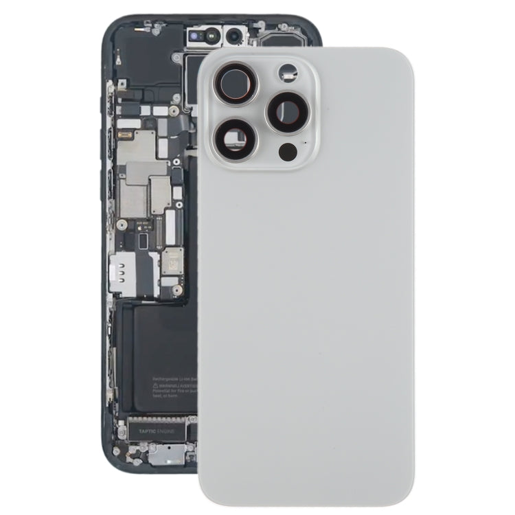 Tapa Bateria Back Cover + Lente Camara Apple iPhone 15 Pro Max Titanio