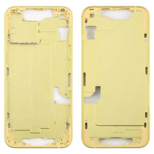 Placa de Bisel del Marco Central para Apple iPhone 14 (Amarilla)