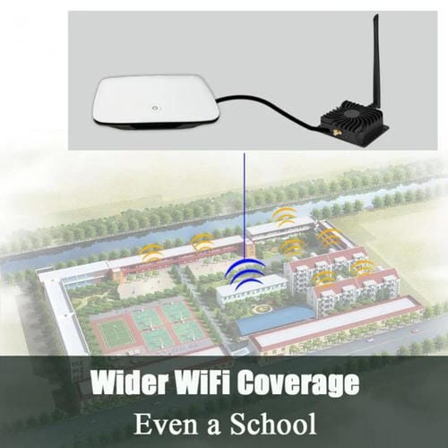 Amplificador de Señal WIFI Edup EP-AB003 8W 2,4 GHz con Antena para Enrutador Inalámbrico Enchufe Estadounidense