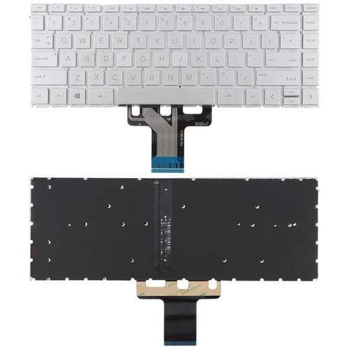 Teclado retroiluminado (plateado) para HP Pavilion X360 14S-DK 14S-DP 14S-DQ 14S-CR 14s-CF 14-CE 14-CF 14S-DF/DK 14-CK 14-CD 14-CM 14S-DR 14S-fr (versión estadounidense)