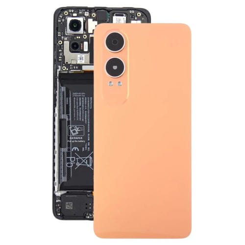 Rückseitiges Kunststoffgehäuse mit Kameraglasabdeckung für OnePlus Nord CE4 Lite (Orange)