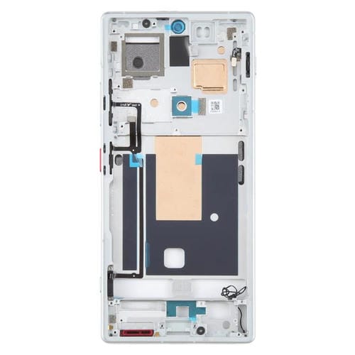Marco Central y Bisel para ZTE Nubia Z70 Ultra NX733J NX736J (Plata)