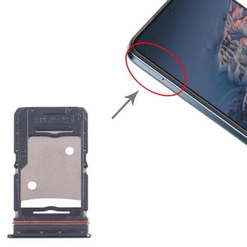 SIM Card and Micro SD Tray Tecno Camon 18 P (Black) (10 Units)