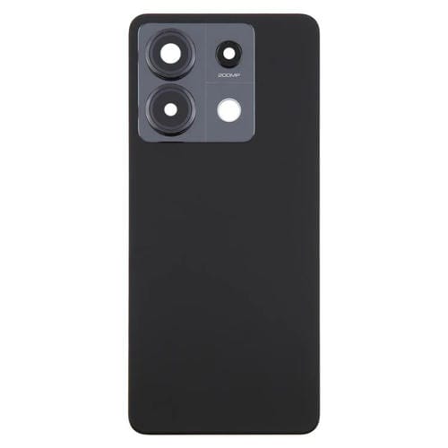Carcasa trasera OEM con tapa para lente de cámara para Xiaomi Redmi Note 13 Pro 5G (negra)