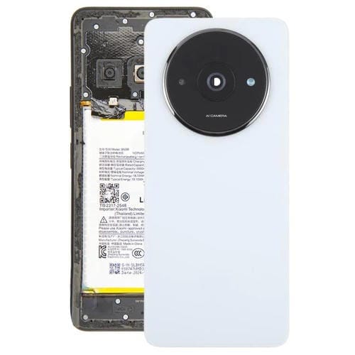 Carcasa trasera OEM con tapa para lente de cámara para Xiaomi Redmi A3x 4G (blanca)