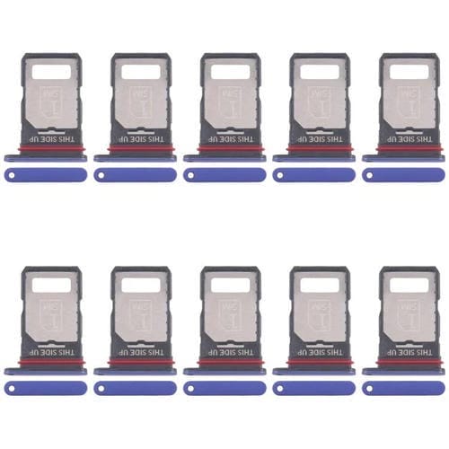 Bandeja para tarjeta SIM original (10 unidades) para Motorola Edge 60 Pro (azul)