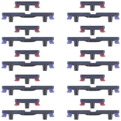 Para Motorola Edge 60 10 pares de botones de encendido y control de volumen (azul)