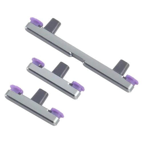 Para Motorola Edge 60 Pro 10 pares de botones de encendido y control de volumen (gris)