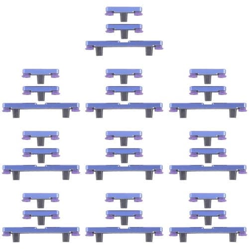 Para Motorola Edge 60 Pro 10 pares de botones de encendido y control de volumen (azul)