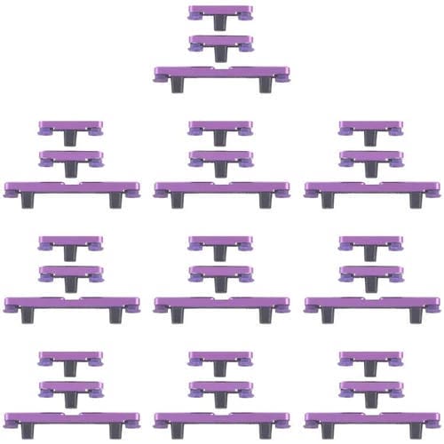 Para Motorola Edge 60 Pro 10 pares de botones de encendido y control de volumen (morado)