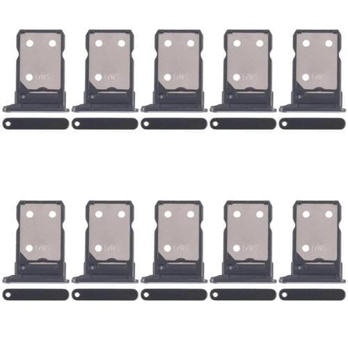 Bandeja para tarjeta SIM original (10 unidades) para OPPO Reno8 5G CPH2359 (negro)