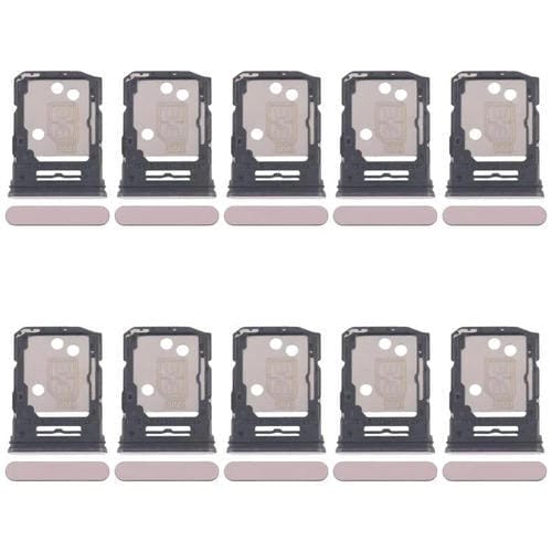 Bandejas para tarjeta SIM original (10 unidades) para OPPO Reno12 5G CPH2625 + bandeja para tarjeta SIM/tarjeta Micro SD (rosa)