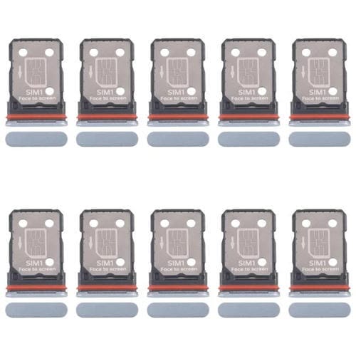 Bandeja para tarjeta SIM original (10 unidades) para OPPO F29 (azul)