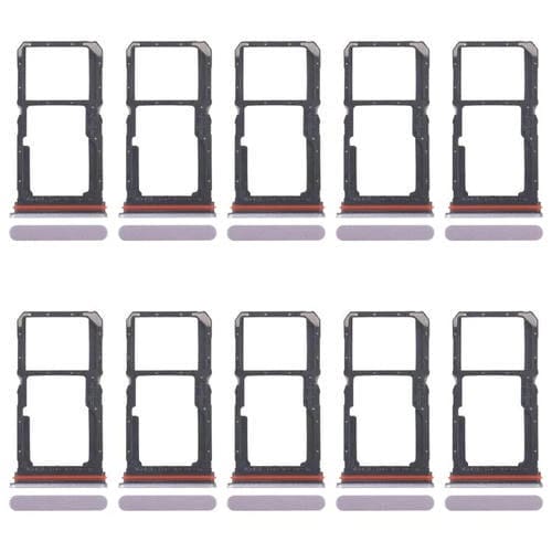 Bandejas para tarjeta SIM original (10 unidades) para OPPO A5 Pro 4G CPH2711 + bandeja para tarjeta SIM/tarjeta Micro SD (rosa)