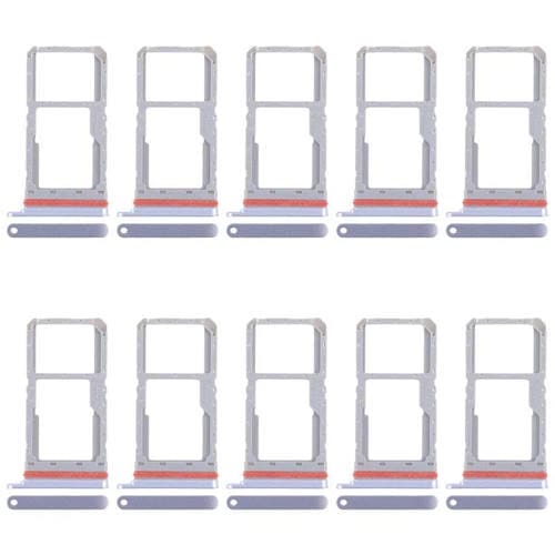 Para Realme 13 5G RMX3951, 10 bandejas SIM originales + bandeja para tarjeta SIM/bandeja para tarjeta Micro SD (azul)