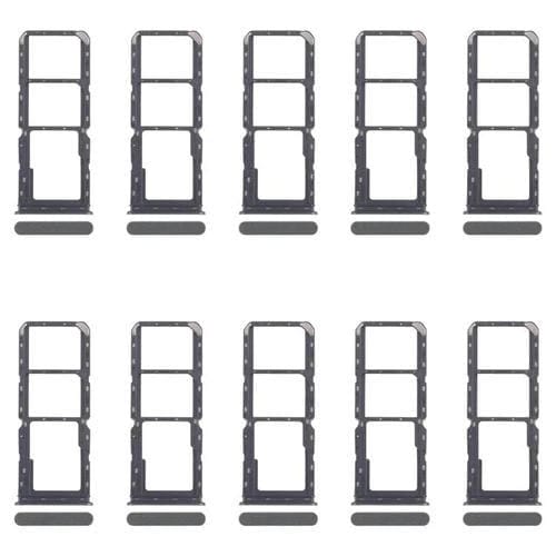Para Realme C67 4G RMX3890, 10 bandejas SIM originales + bandeja para tarjeta SIM + bandeja para tarjeta Micro SD (verde oscuro)