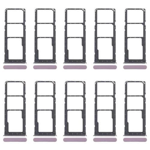 Bandejas para tarjeta SIM original (10 unidades) + bandeja para tarjeta SIM + bandeja para tarjeta Micro SD (morado) para Realme Narzo C71 4G RMX5303